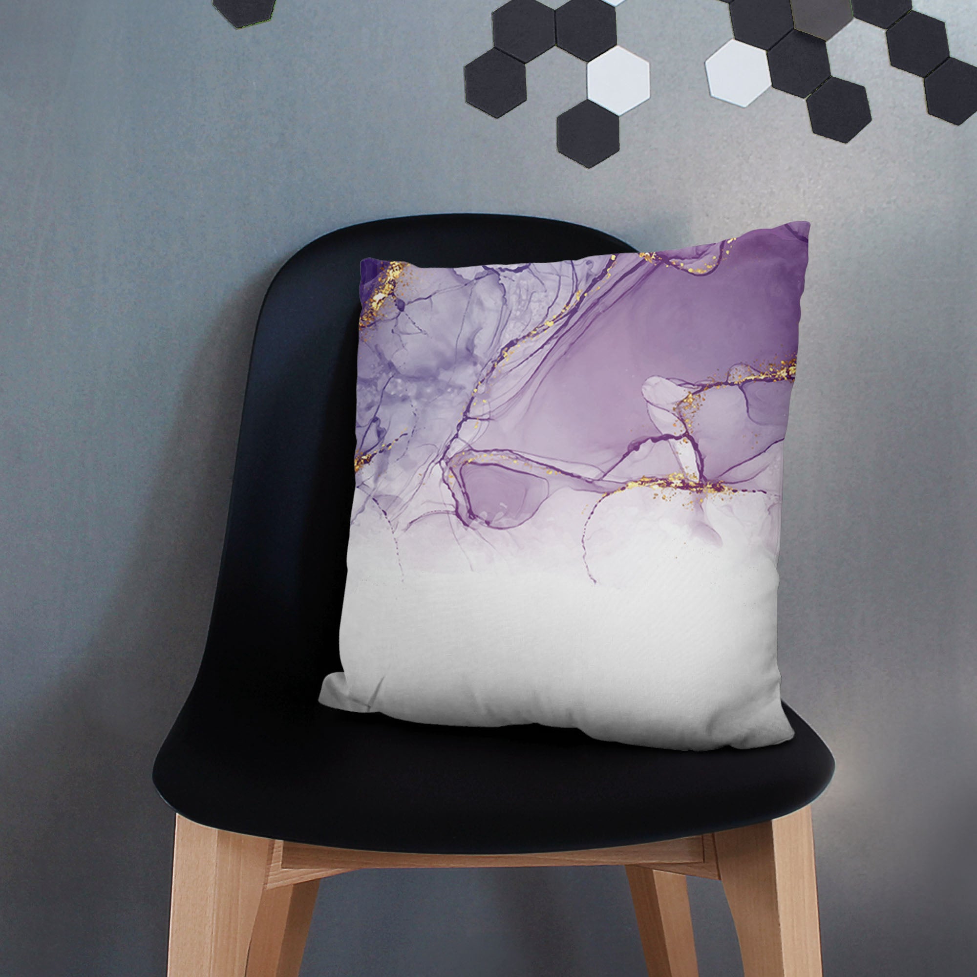 Kissen Aquarell Abstrakt Violett