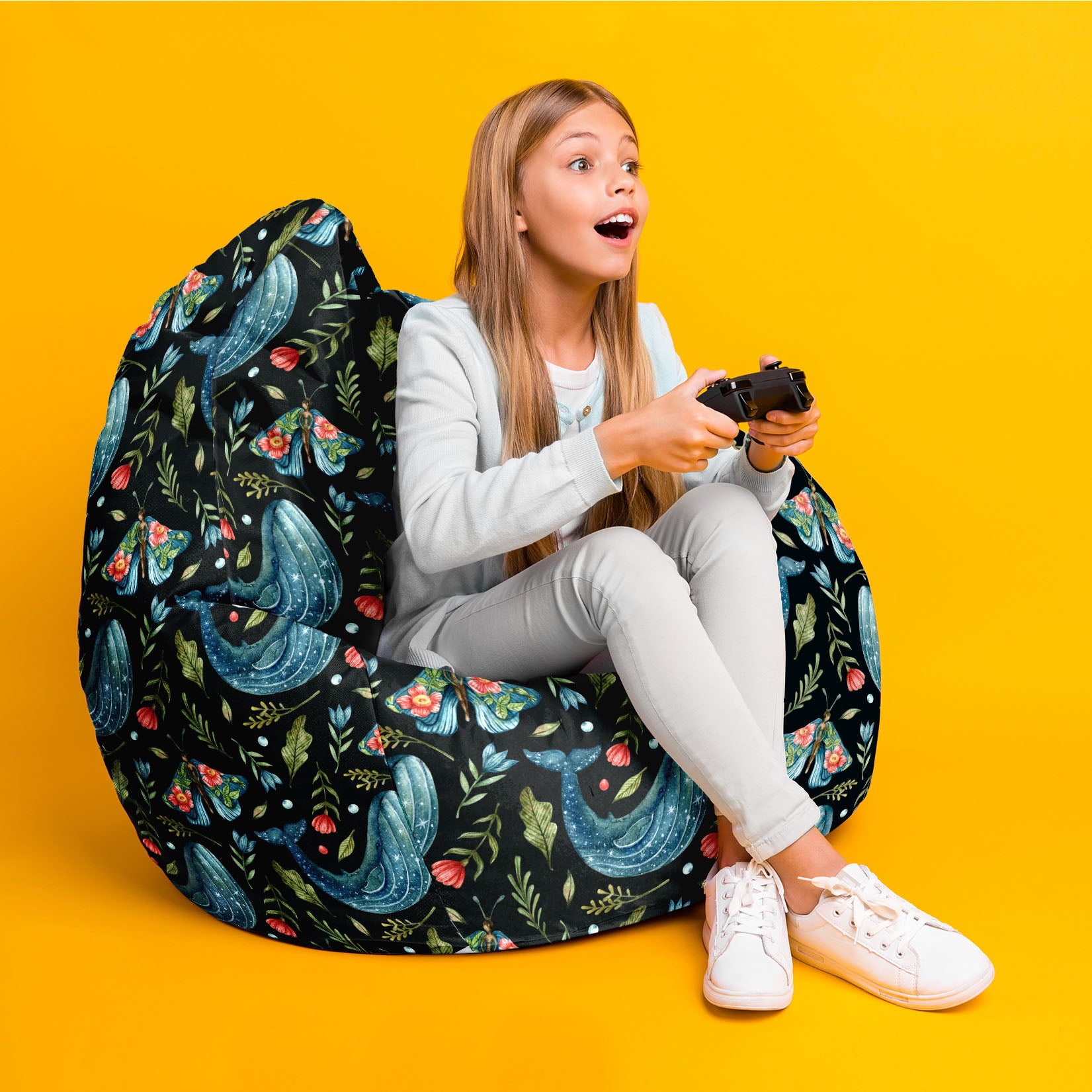 Sitzsack Pearshape Wal und Fee
