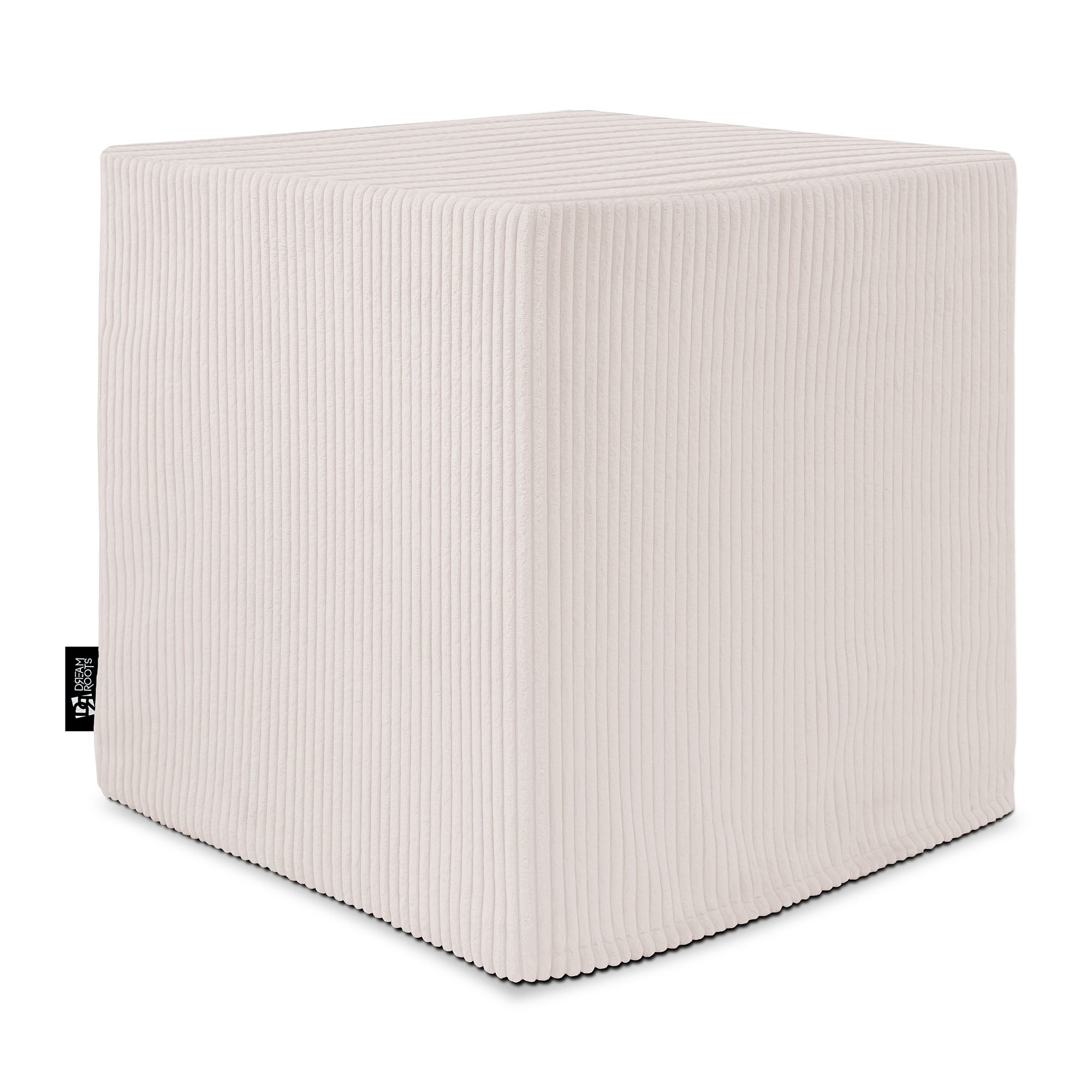 Qubik White Dove Pouf