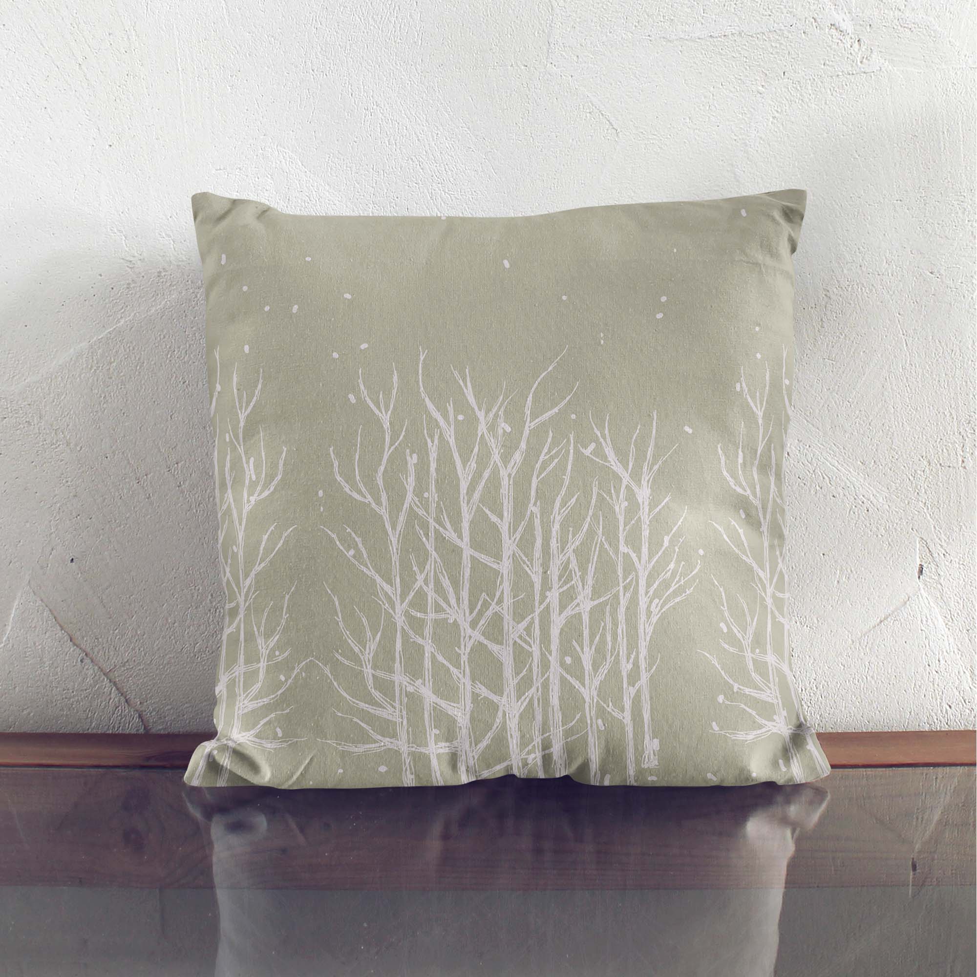 Kissen White Tree
