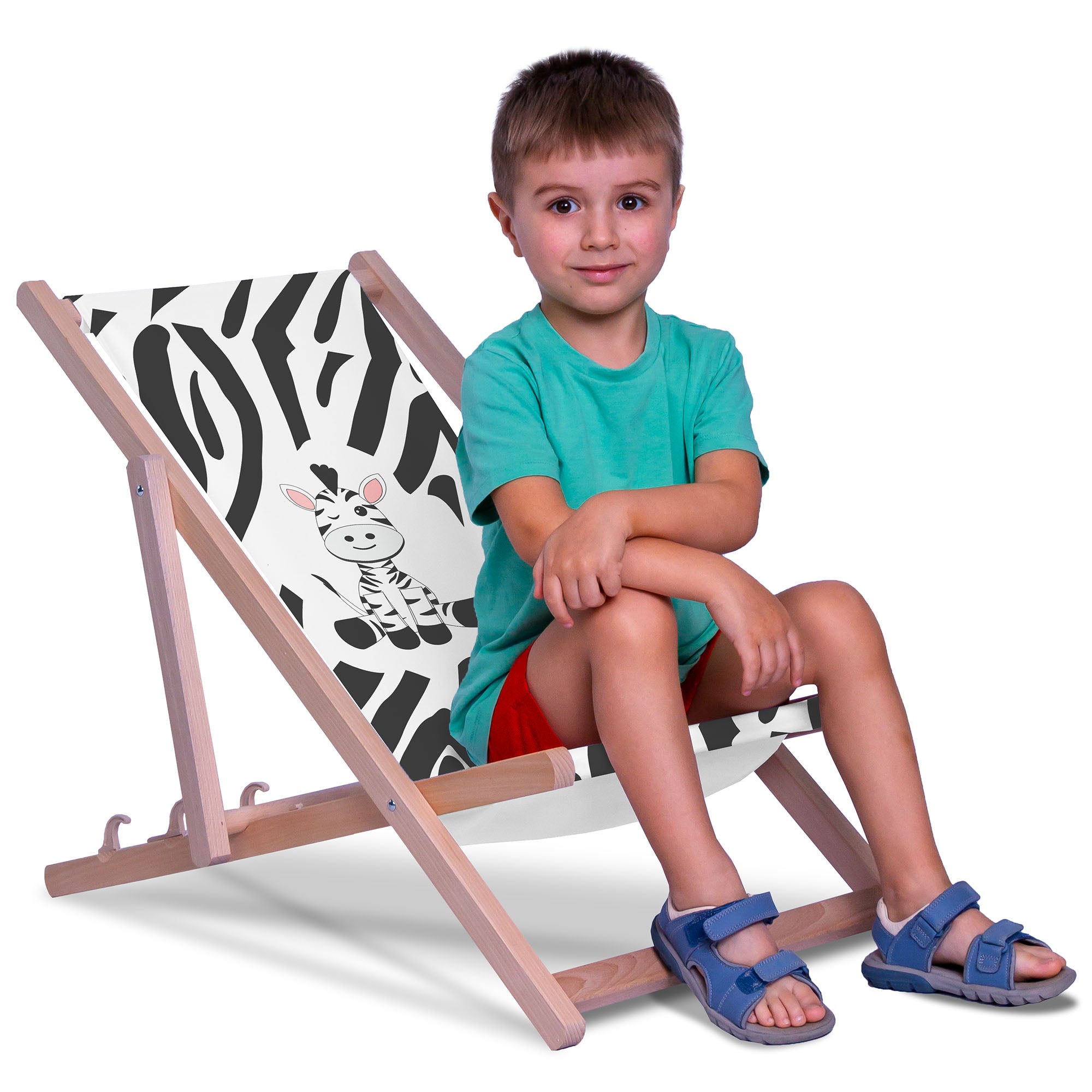Holzliegestuhl Zig Zebra