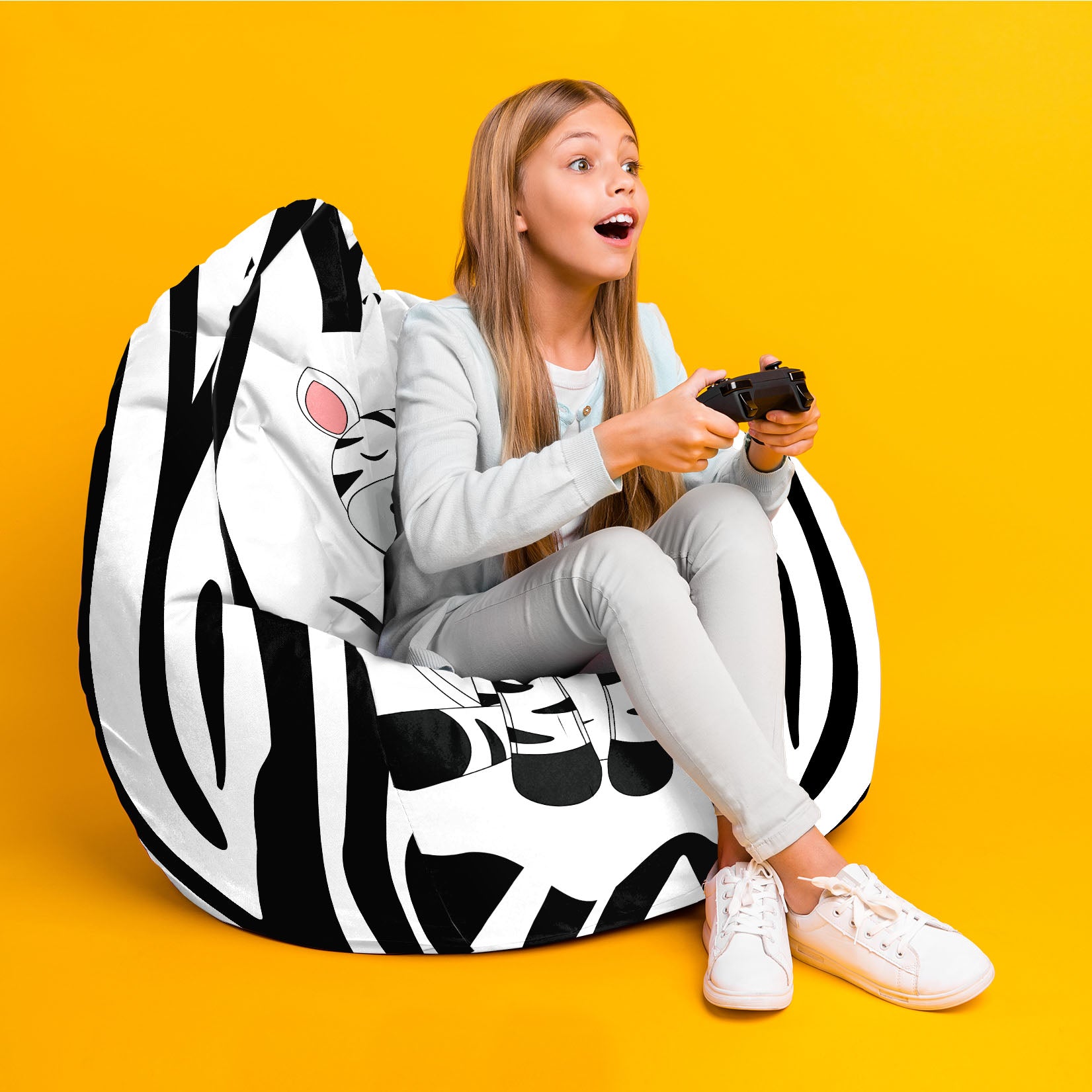 Sitzsack Pearshape Zig Zebra