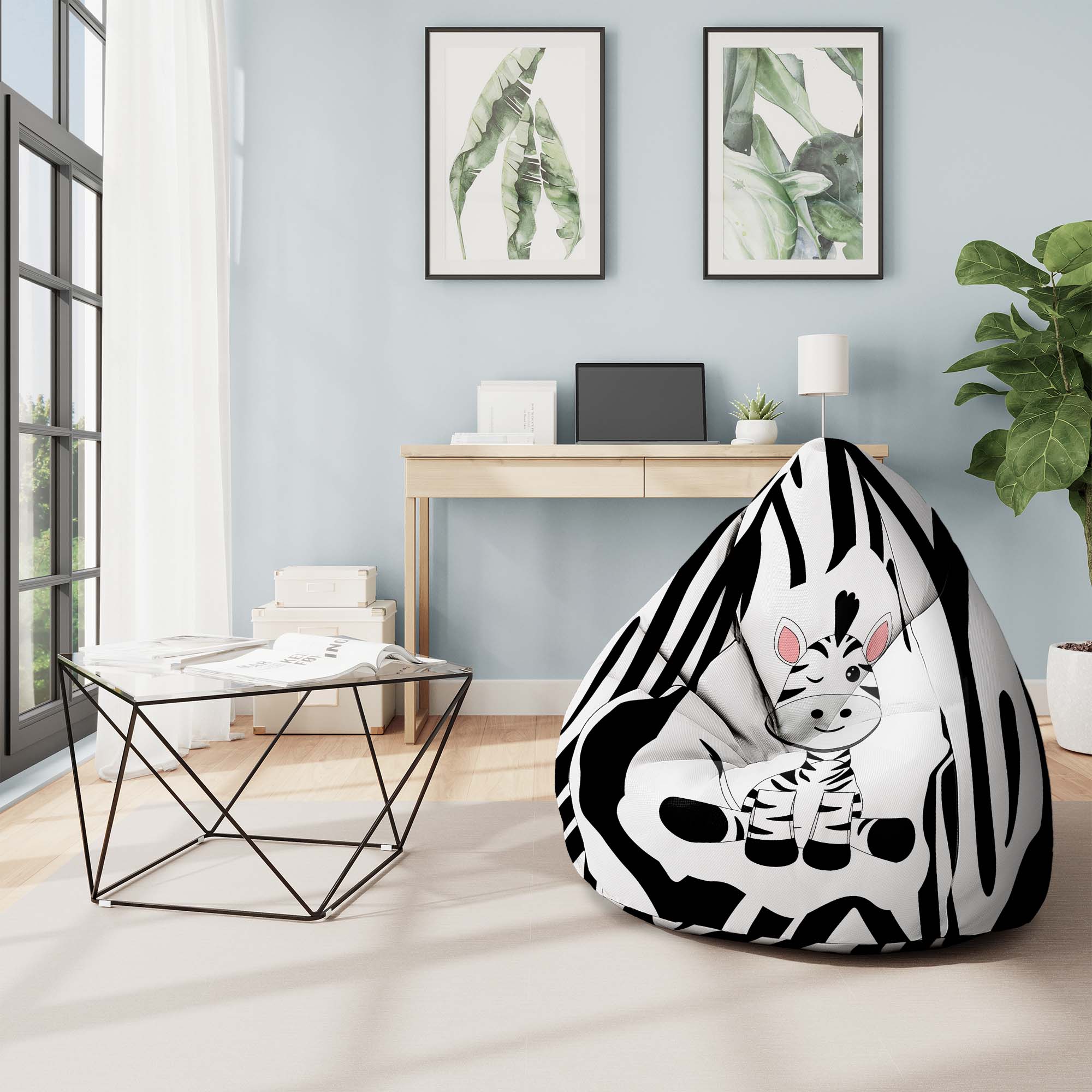 Sitzsack Pearshape Zig Zebra