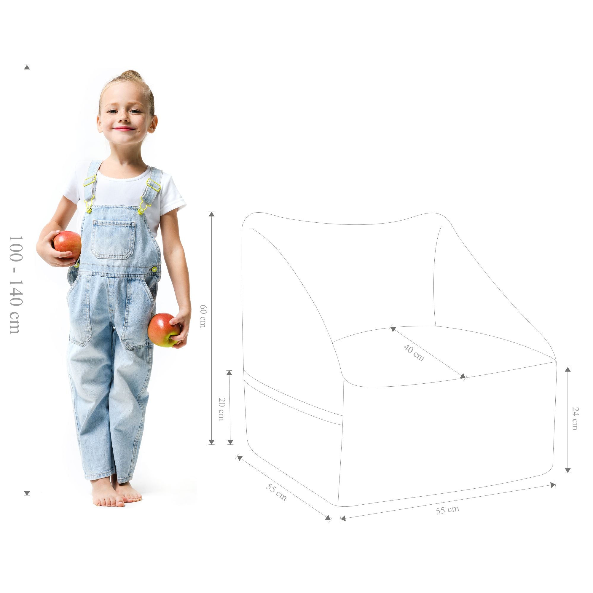 Kinderstuhl Dunkle Schokolade