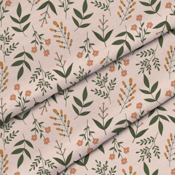 Stoff Botanical Beige Pattern