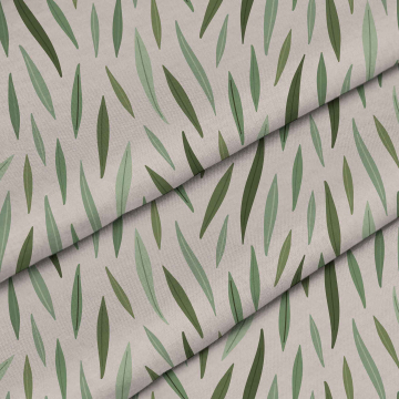 Stoff Green Leaves Pattern