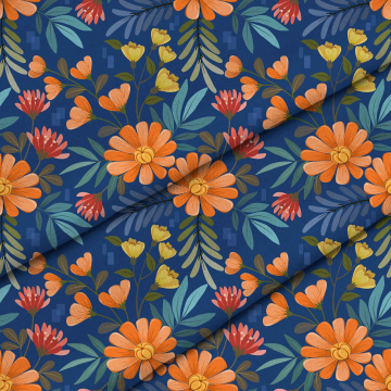 Stoff Flower Bloom