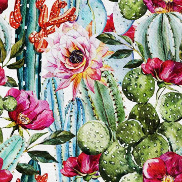Stoff Flowers and Cactus