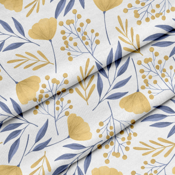 Stoff Ginko Leaves