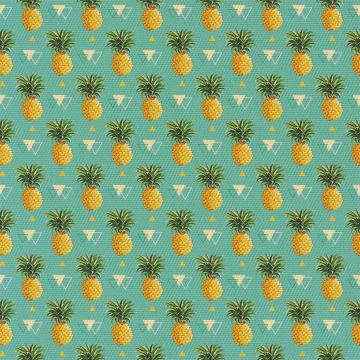 Stoff Small Pineapples