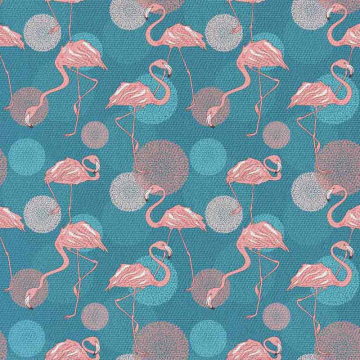 Stoff Flamingo