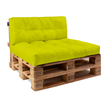 Kissen-Set für Europalette Lime