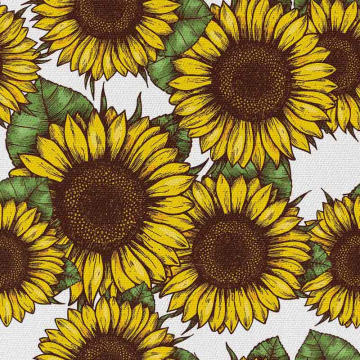 Stoff Sunflowers