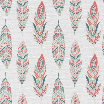 Stoff Boho Feather