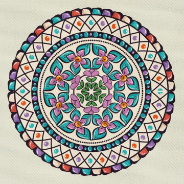 Stoff The Flower Wheel
