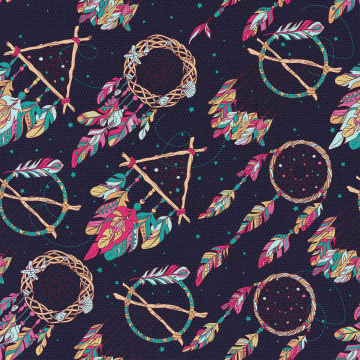 Stoff Dreamcatcher on navy blue