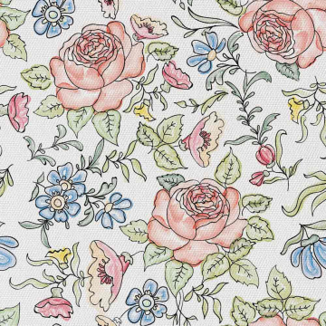 Stoff Drawing Flowers