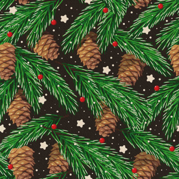 Stoff Christmas cones
