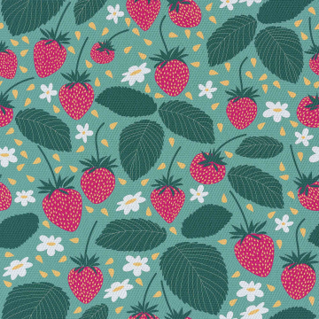 Stoff Strawberries
