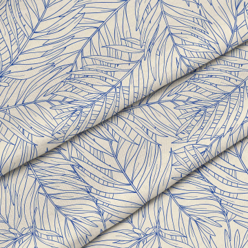 Stoff Contour Tropical Palm
