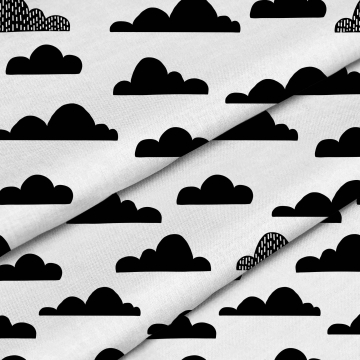 Stoff Black Clouds