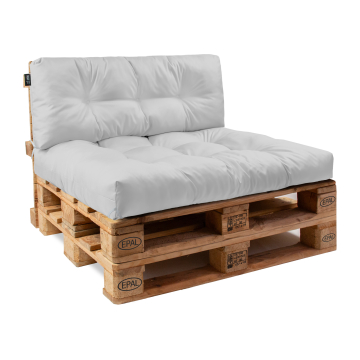 Kissen-Set für Europalette Pale Grey