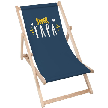 Holz liegestuhl Super Papa