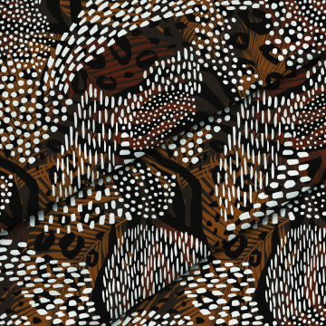 Stoff Abstract Animal Print