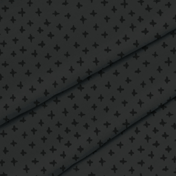 Stoff Grey Cross