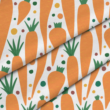 Stoff Carrot Field