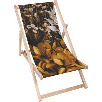 Holz liegestuhl Boho Style