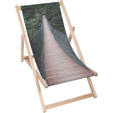 Holz liegestuhl Footbridge