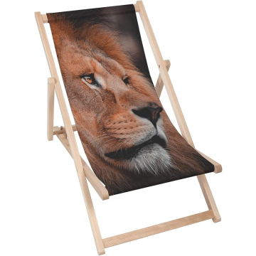 Holz liegestuhl Lion Profile