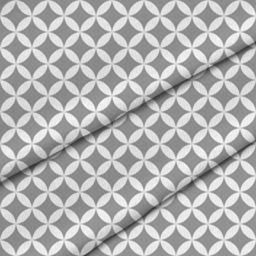 Stoff Grey Geometric Rhombus