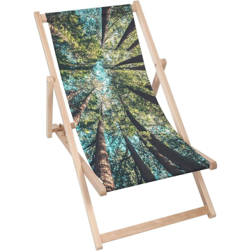 Holz liegestuhl Tropical Forest