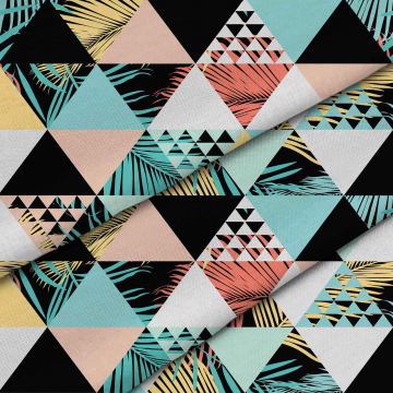 Stoff Exotic Triangle Jungle