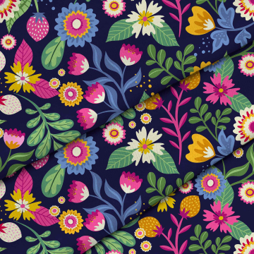 Stoff Exotic Floral