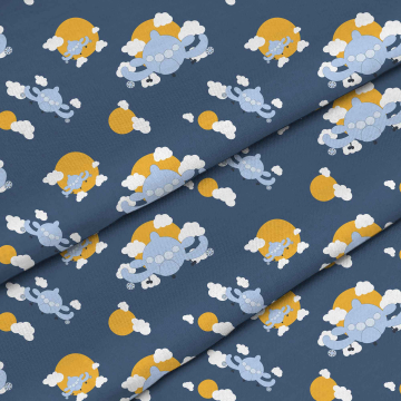 Stoff Blue Planes