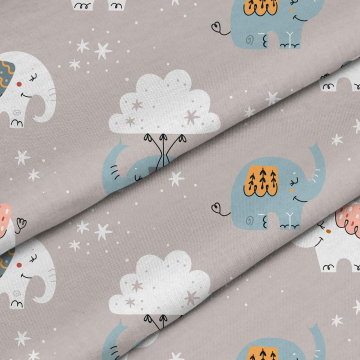 Stoff Fly Elephant