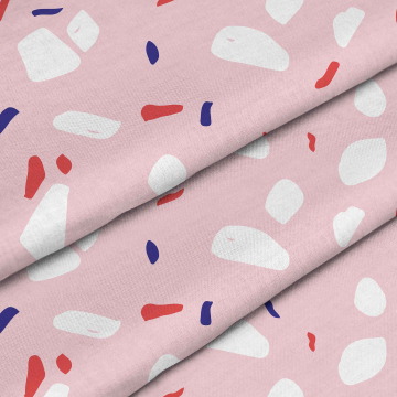 Stoff Pink Abstract