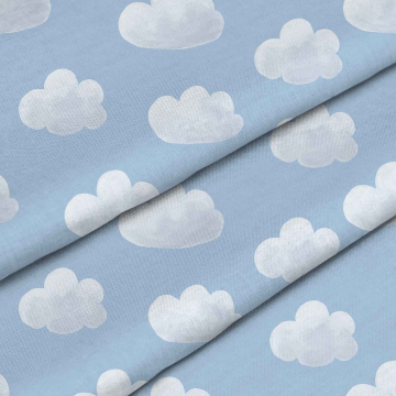 Stoff Blue Clouds
