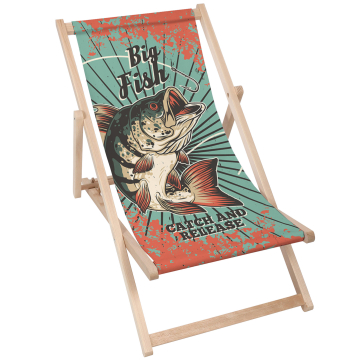 Holz liegestuhl Big Fish