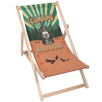 Holz liegestuhl Camping
