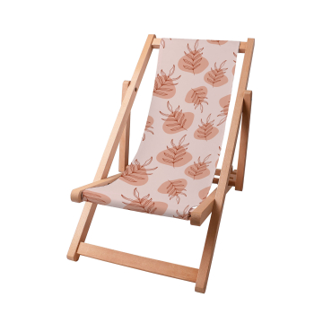 Holz liegestuhl Botanical Flowers and Leaves