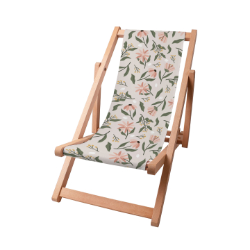 Holz liegestuhl Peach Tones Flowers