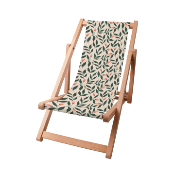 Holz liegestuhl Pink Berries Pattern