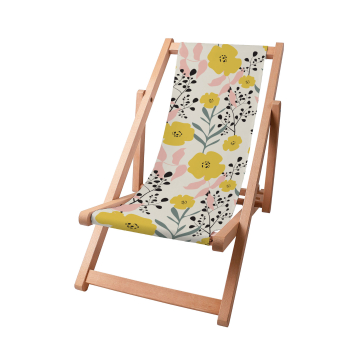 Holz liegestuhl Yellow Daffodil