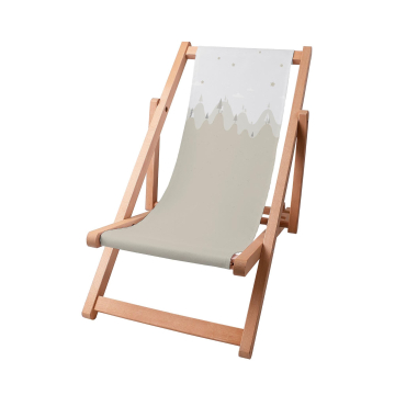 Holz liegestuhl Beige Forest