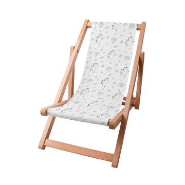 Holz liegestuhl Dancing Ponies