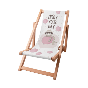 Holz liegestuhl Enjoy your Day